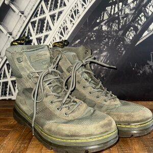 Dr Martens Men's Green Boots